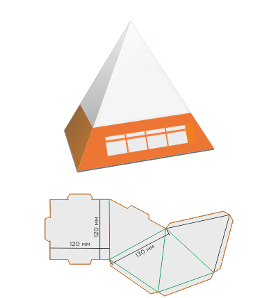 Календарь пирамида (в основании квадрат)